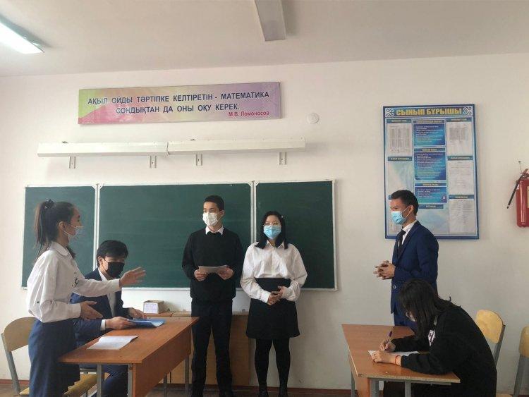 Қаратау аудандық оқушылар арасында өткен өңірлік дебат турнирі