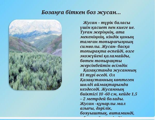 "BIR KITAP" ЖОБАСЫ АЯСЫНДАҒЫ ЖҰМЫС